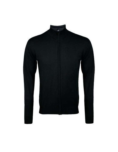SOL'S GORDON MEN ZIPPED KNITTED CARDIGAN