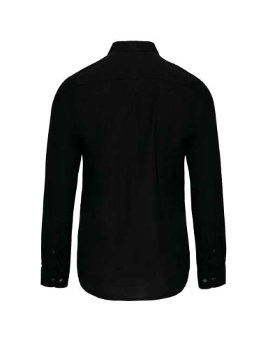 MEN'S LONG-SLEEVED MANDARIN COLLAR SHIRT