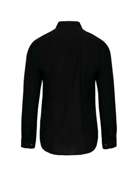 MEN'S LONG-SLEEVED MANDARIN COLLAR SHIRT