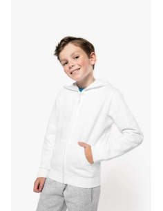 KIDS FULL ZIP HOODED SWEATSHIRT