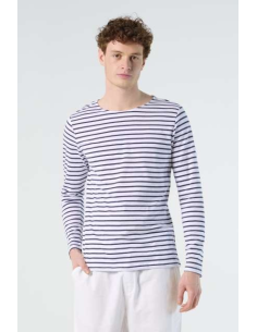 SOL'S MARINE MEN - LONG SLEEVE STRIPED T-SHIRT