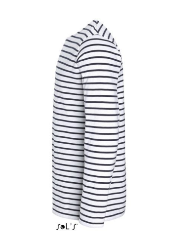 SOL'S MARINE MEN - LONG SLEEVE STRIPED T-SHIRT