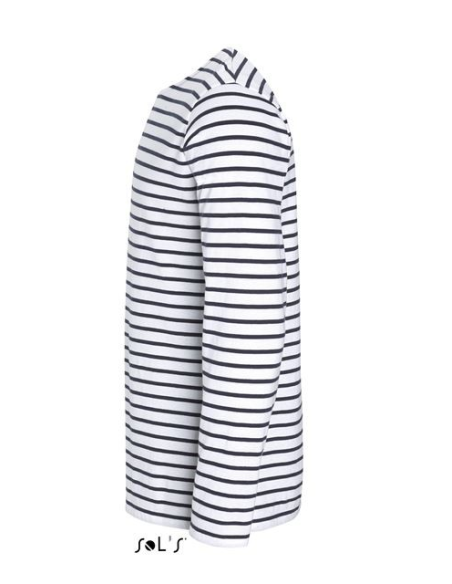 SOL'S MARINE MEN - LONG SLEEVE STRIPED T-SHIRT