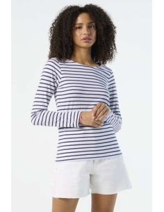 SOL'S MARINE WOMEN - LONG SLEEVE STRIPED T-SHIRT