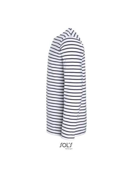 SOL'S MARINE MEN - LONG SLEEVE STRIPED T-SHIRT