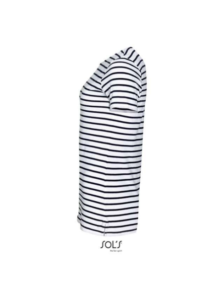 SOL'S MILES WOMEN - ROUND NECK STRIPED T-SHIRT