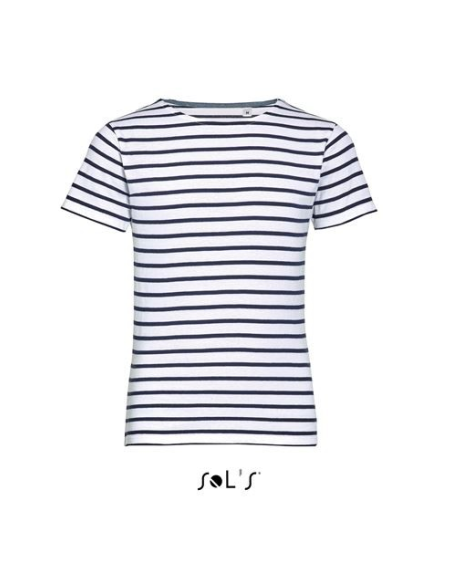 SOL'S MILES KIDS' - ROUND NECK STRIPED T-SHIRT