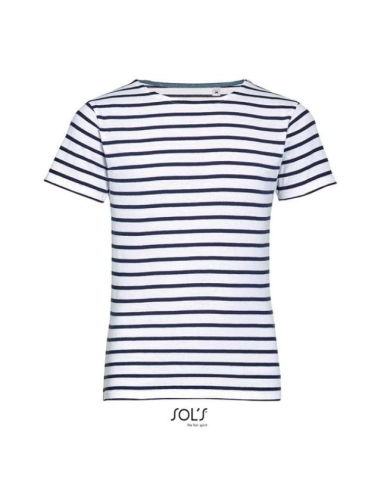SOL'S MILES KIDS' - ROUND NECK STRIPED T-SHIRT