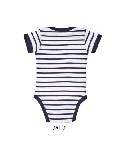 SOL'S MILES BABY - STRIPED BODYSUIT