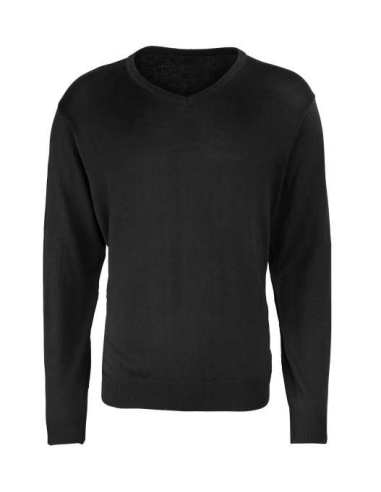 MEN'S KNITTED V-NECK SWEATER