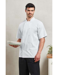 CHEF'S SHORT SLEEVE STUD JACKET