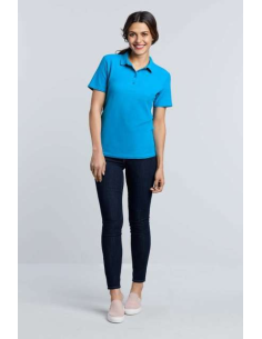 SOFTSTYLE™ LADIES' DOUBLE PIQUÉ POLO