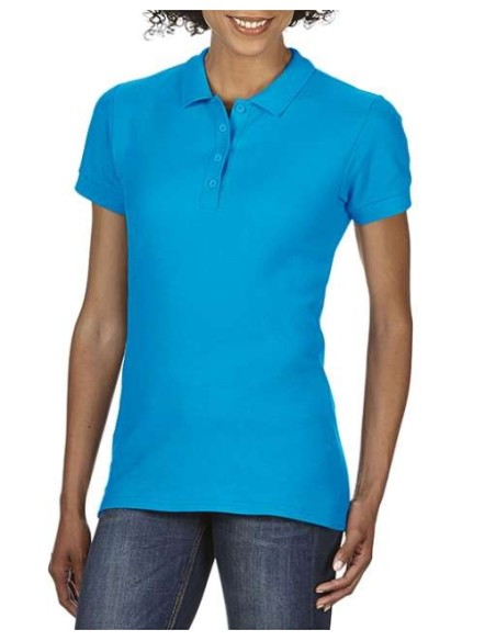 SOFTSTYLE™ LADIES' DOUBLE PIQUÉ POLO