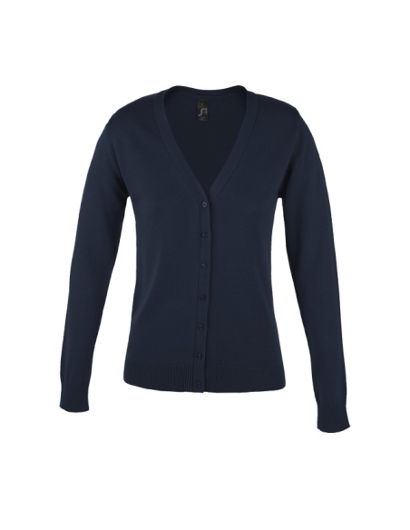 SOL'S GOLDEN WOMEN - V-NECK KNITTED CARDIGAN
