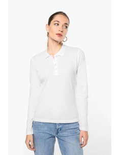 LADIES’ LONG-SLEEVED PIQUÉ POLO SHIRT