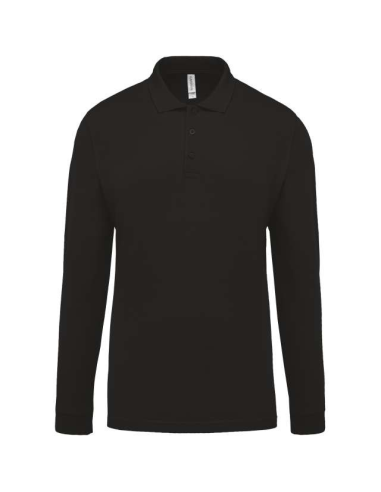 MEN'S LONG-SLEEVED PIQUÉ POLO SHIRT