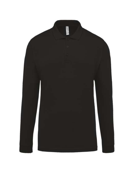 MEN'S LONG-SLEEVED PIQUÉ POLO SHIRT