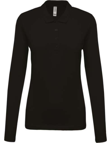 LADIES’ LONG-SLEEVED PIQUÉ POLO SHIRT