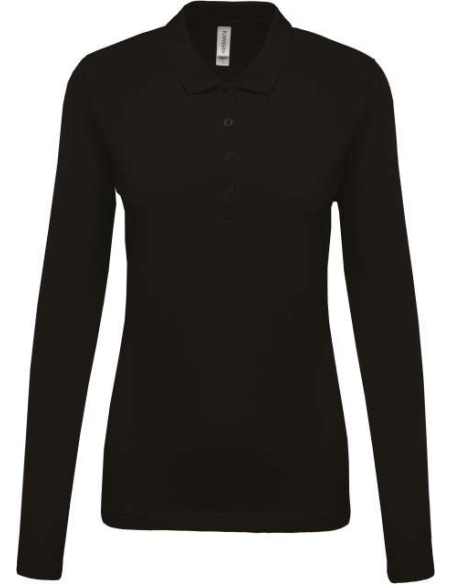 LADIES’ LONG-SLEEVED PIQUÉ POLO SHIRT