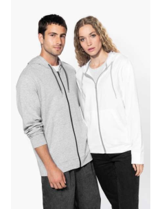 LIGHTWEIGHT COTTON HOODED SWEATSHIRT