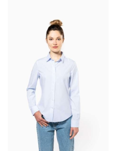 LADIES’ LONG-SLEEVED COTTON POPLIN SHIRT