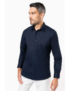 MEN’S LONG-SLEEVED COTTON POPLIN SHIRT