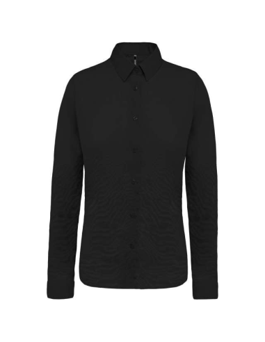 LADIES’ LONG-SLEEVED COTTON POPLIN SHIRT