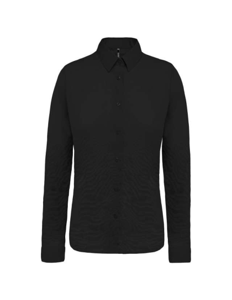 LADIES’ LONG-SLEEVED COTTON POPLIN SHIRT