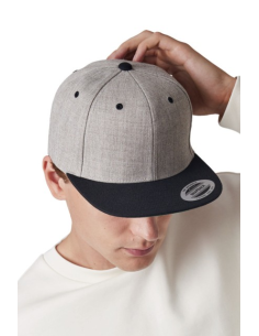 FLAT PEAK CAP - 6 PANELS