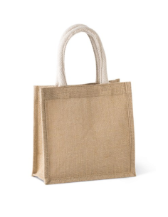 JUTE CANVAS TOTE - SMALL