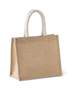 JUTE CANVAS TOTE - MEDIUM