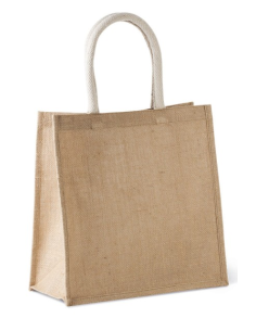 JUTE CANVAS TOTE - LARGE