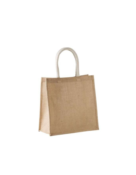 JUTE CANVAS TOTE - LARGE