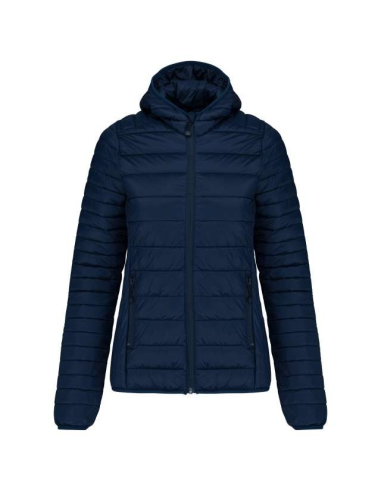 LADIES' LIGHTWEIGHT HOODED PADDED JACKET