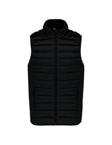 LADIES' LIGHTWEIGHT SLEEVELESS FAKE DOWN JACKET