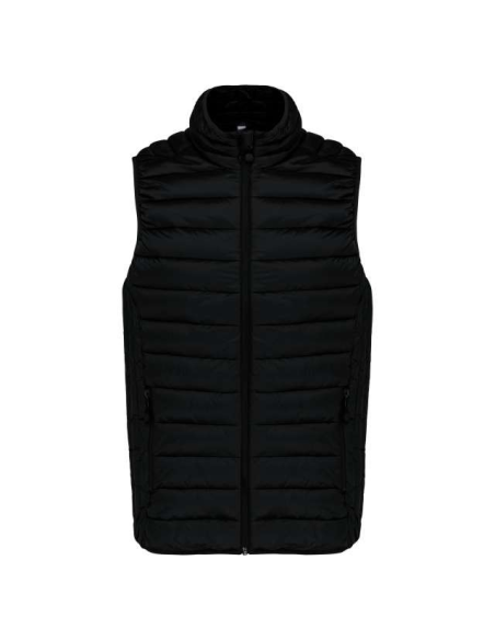 LADIES' LIGHTWEIGHT SLEEVELESS FAKE DOWN JACKET