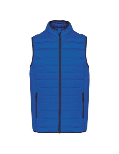 MEN’S LIGHTWEIGHT SLEEVELESS FAKE DOWN JACKET
