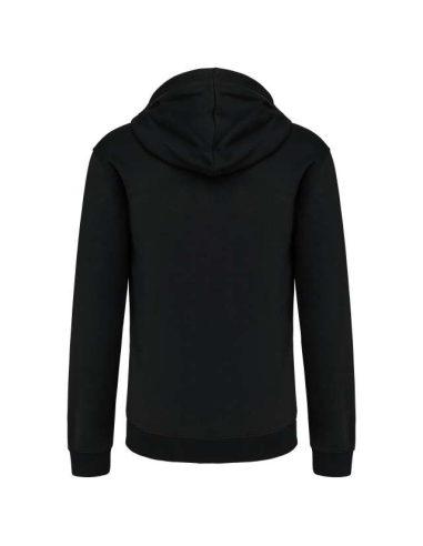 MEN'S CONTRAST HOODED FULL ZIP SWEATSHIRT