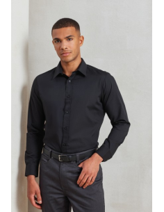 MEN’S LONG SLEEVE FITTED POPLIN SHIRT