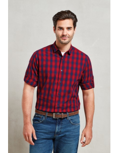 'MULLIGAN' CHECK - MEN'S LONG SLEEVE COTTON SHIRT