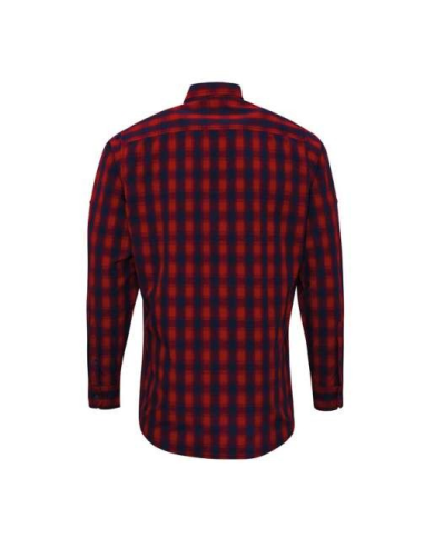 'MULLIGAN' CHECK - MEN'S LONG SLEEVE COTTON SHIRT