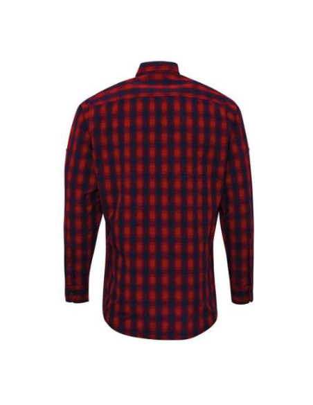 'MULLIGAN' CHECK - MEN'S LONG SLEEVE COTTON SHIRT