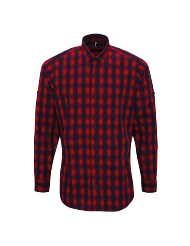 'MULLIGAN' CHECK - MEN'S LONG SLEEVE COTTON SHIRT