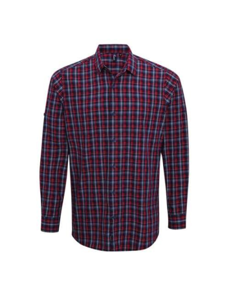 'SIDEHILL' CHECK - MEN'S LONG SLEEVE COTTON SHIRT