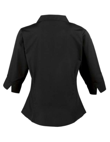 WOMEN'S POPLIN 3/4 SLEEVE BLOUSE