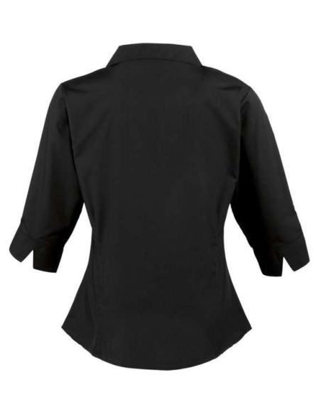 WOMEN'S POPLIN 3/4 SLEEVE BLOUSE