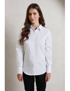 WOMEN'S LONG SLEEVE SIGNATURE OXFORD BLOUSE