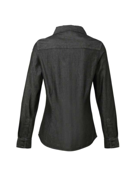 WOMEN'S JEANS STITCH DENIM SHIRT