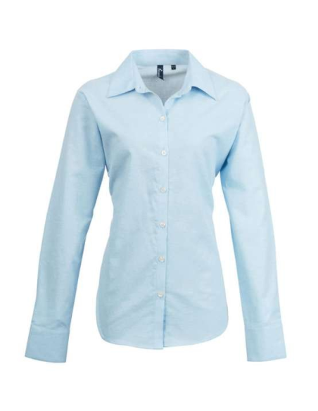WOMEN'S LONG SLEEVE SIGNATURE OXFORD BLOUSE