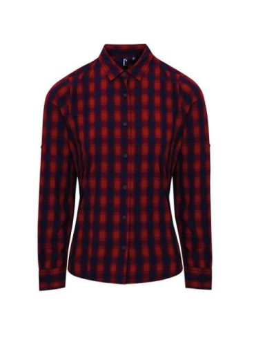 'MULLIGAN' CHECK - WOMEN'S LONG SLEEVE COTTON SHIRT